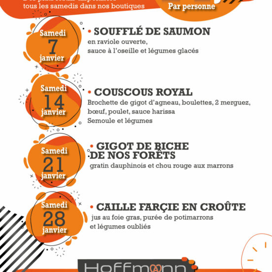 LES WEEK-ENDS GOURMANDS DE JANVIER