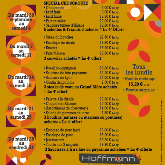 PROMOTIONS OCTOBRE 2025