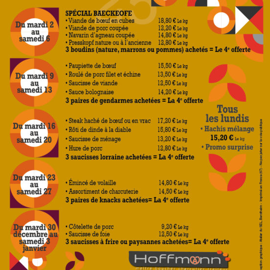 PROMOTIONS DÉCEMBRE 2025