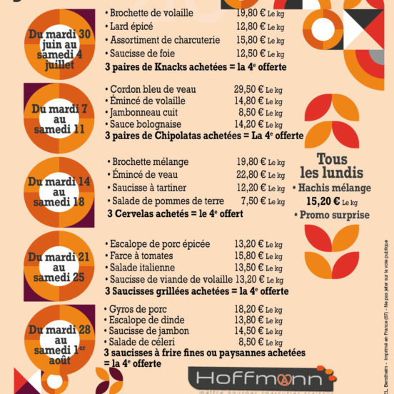 PROMOTIONS - JUILLET 2026