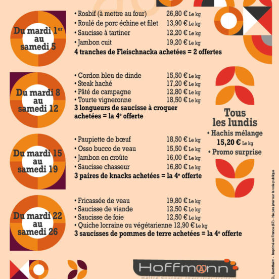 PROMOTIONS SEPTEMBRE 2026